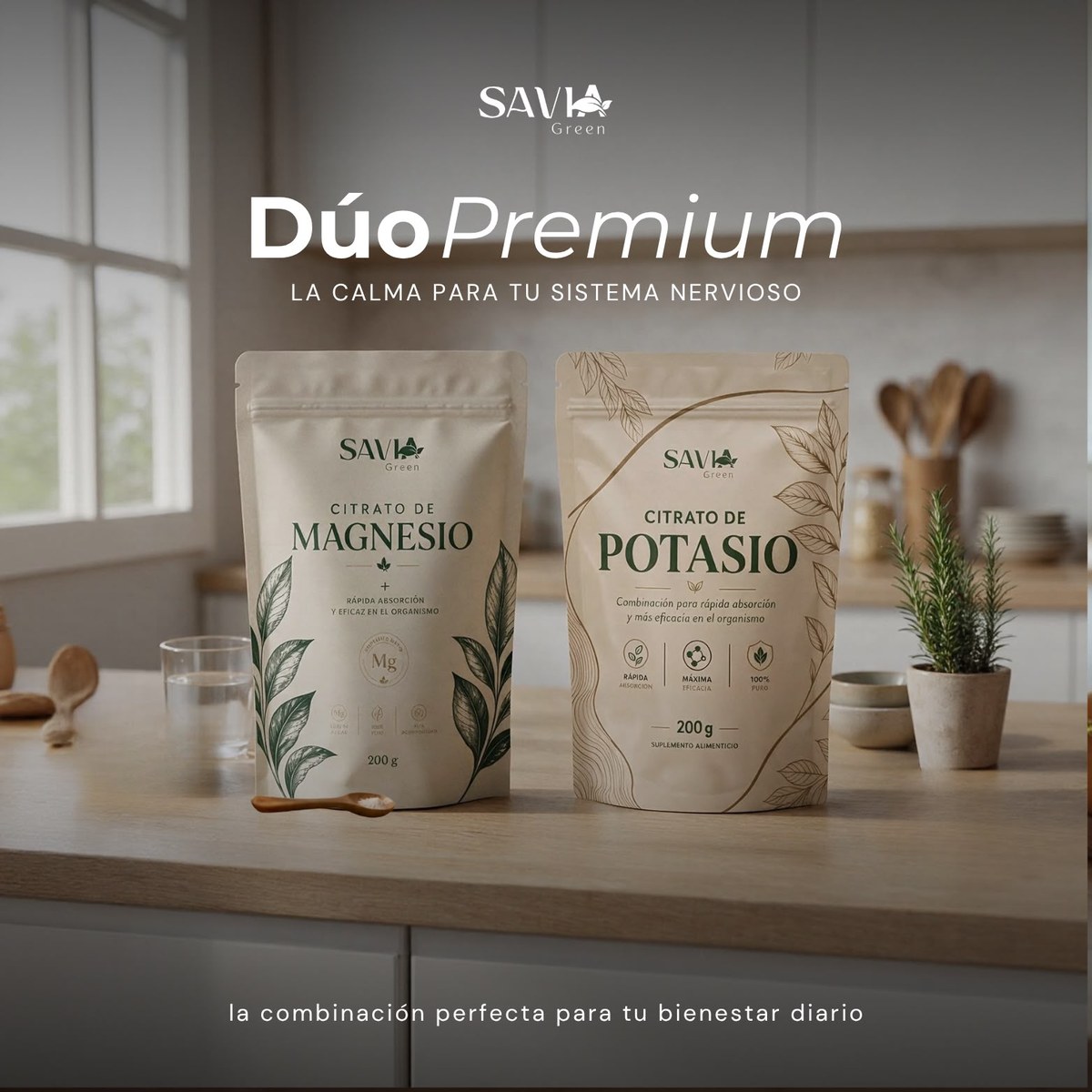 Dúo Premium: Citrato de Magnesio + Citrato de Potasio