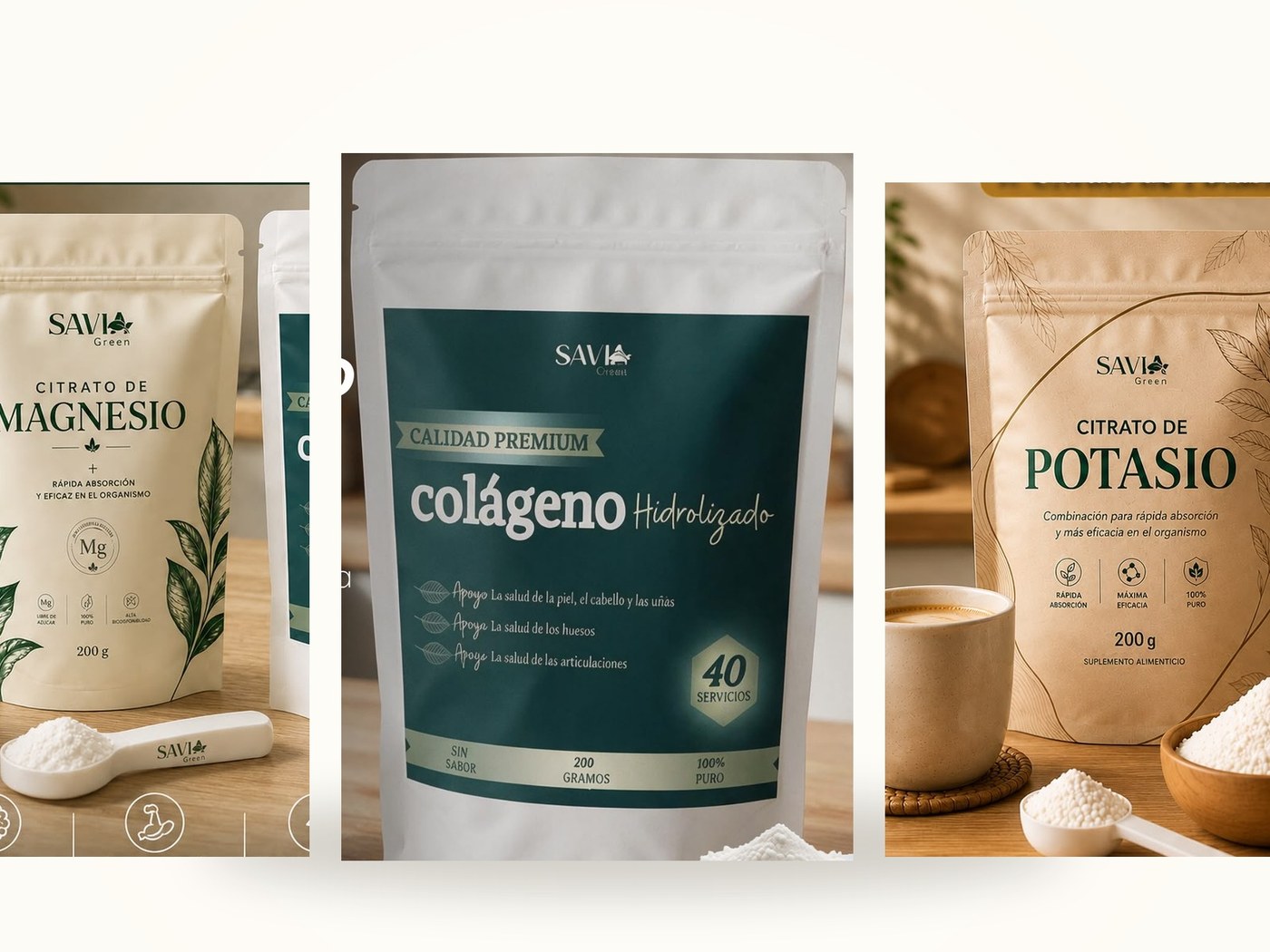 Tripack: Citrato de Magnesio + Citrato de Potasio + Colágeno Hidrolizado